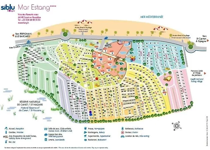 Mobil-home Confort Mar Estang A En Roussillon Camping Canet-en-Roussillon